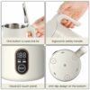 VOCHA Mini Electric Kettle, 0.4L Portable Travel Small Electric Kettle with Keep Warm Function, LED Touch Panel Electric Water Heater, Fast Boili
