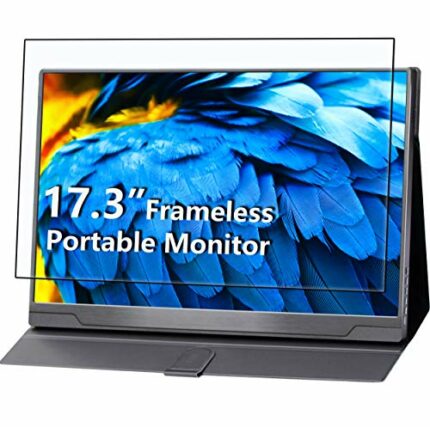 cocopar Portable Monitor - Upgraded 17.3 Inch 1080P FHD IPS HDR 100% sRGB FreeSync USB-C Gaming Monitor with Type-C Mini HDMI for Xbox PS4 Laptop