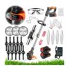24 PCS Strimmer Blades Lawn Mower Blades Metal Blade Strimmers Replacement Accessories for Outdoor Tough Weeds Undergrowth Grass Cutting
