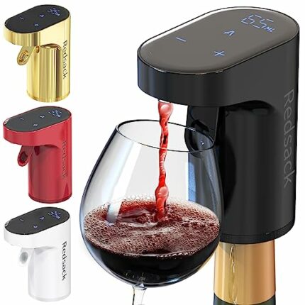 Redsack Electric Wine Decanter Aerator Dispenser Pourer Pump Soju & Whiskey Adjustable quantity Liquor Accessories Wine Pump for Perfect Pouring