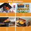 Upgrade Silicone Air Fryer Liners, FEEZOM Larger Airfryer Liners for Ninja Dual Air Fryer Accessories, Reusable Air Fryer Silicone Liner Air Frye
