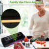 Vacuum Sealer Machine, Vacuum Food Sealer with 20pcs Seal Bags Heat Sealer Machine for Dry and Moist Food Fresh Preservation, Hose Included
