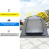 Mibee Waterproof Outdoor Bicycle Storage Shed Bike Tent Silver Coated Polyester Bike Shelter Space Saving Bicycle Garden Tool Storage Cover, Gray