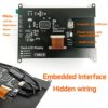 WOWNOVA 7" Computer Sensor Panel LCD Screen PC Temperature Monitor Display Secondary Screen, PC Accessories for PC Case, Compatible with Raspberr