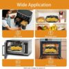 2PCS Silicone Pot Air Fryer Liners for Ninjas Dual Air Fryer, Reusable Silicone Air Fryer Liner, Double Silicone Air Fryer Basket BPA Free Air Fr