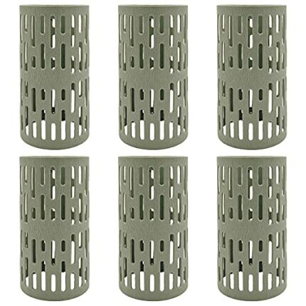 6PCS Tree Trunk Protectors, Adjustable Plastic Tree Guard Trunk Protection Cover for Trees, Plants, Saplings, Landscape Lights, Prevent Damage fr