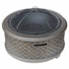 XJWWW-URG Fire Pit Outdoor BBQ Table Garden Firepit Wood Fireplace Heater Patio Deck Yard Suitable for Dining Party Camping and Garden Decoration
