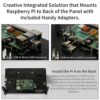 WIMAXIT Raspberry Pi 4 Touchscreen, 10.1 Inch Portable Touch Monitor 1024 x 600 IPS with Dual USB HDMI 178° Angle for Raspberry Pi 4 3 2 Zero B +