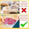 Vacuum Food Sealer Bags, 100 Bags 7x10cm Textured Food Vacuum Freezer Storage Bag Thick Embossed Upgrade Seal PreCut Bag with All Types Sealer Ma