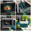 2 Pcs Set, Oven Gloves Heat Resistant, Silicone Potholder Mitts, Strong Grip, This Gloves are perfect for Ovens, Air Fryers, Microwaves, Baking a