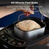 Tower T11003 2 lb Digital Bread Maker with 12 Automatic Programs, 13 Hours Delay Timer, 60 Minutes Keep Warm Function, Adjustable Crust Control,