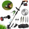 ZJS Brush Cutter Blade Metal Blade，Cordless Grass Strimmers Spare Blade，Garden Grass Strimmers 8 Stainless Steel Blades，For Mowers & Outdoor Powe