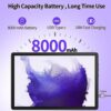 VASOUN 4G Phone Tablet 10 inch Tablet Android 12, 128GB RAM, 12GB (+6GB Expand), Octa-Core Processor, 1920x1200 FHD IPS Screen, 13MP Rear Camera,