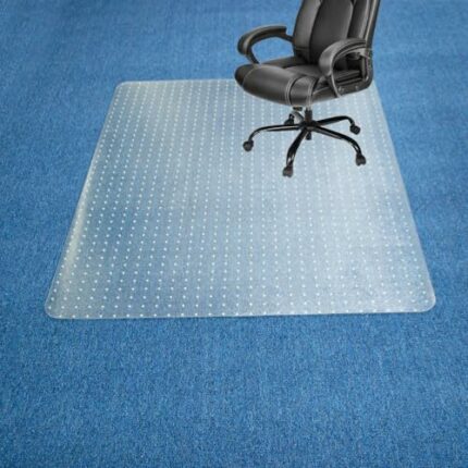 Jakarl Rolling Chair Floor Mat with Spikes on Carpet for Office Home,Clear Plastic Office Chair Mat for Carpet 46x60, Desk Chair Mat for Carpeted