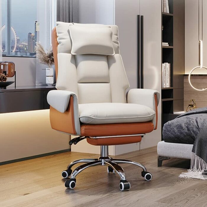 ZCMEB Sofa Office Chair, Gaming Chair Computer Chair Backrest With Footrest Reclining Swivel Chair