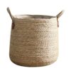 Woven Plant Pot Large, Straw Flower Pot Natural Plant Pot Large Woven Plant Pots Indoor with Liner Large Rope Planter Large Woven Storage Basket