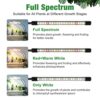 Wolezek Grow Lights for Indoor Plants, Full Spectrum LED Plant Light, 6000K/3000K/660nm 2-Head Growing Lamp with Clip, Auto ON & Off Timer 6/12/1
