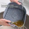 2PC Air Fryer Silicone Pot,Air Fryer Basket Foldable Silicone Liners,Reusable Air Fryer Replacement Basket,Air Fryer Pot 7.9 inch,Ninja Dual Air