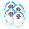 4 Pack Ultrasonic Pest Repeller, Spider Repellent Plug In, Cockroach Control Devices Indoor & Outdoor Anti Mosquitoes, Fleas, Ants, Bed Bugs, Fli