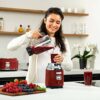 Westinghouse Retro Food Blender - 600 Watt Liquidiser Blender for Kitchen - Smoothie Maker with 1.5 L Glass Jug - Mixer Blender For Milkshake, So
