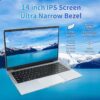 UDKED Laptop,6GB RAM 128GB SSD Laptops,14 Inch 1920x1080 Pixels Ultrabook,Intel Celeron Quad Core Computer（up to 2.5ghz）,Laptops with 5G/2.4G WiF