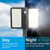 XilbDL Solar Lights Outdoor Garden, 218 LED Solar Garden Lights Solar Powered Waterproof Solar Security Lights Outdoor Motion Sensor 5 Modes 4400