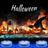 2 Pack Submersible LED Lights Waterproof Pool Lights Underwater with 16 Colors, Remote Control Lights for Aquarium,Vase, Bath,Hot Tub, Halloween,