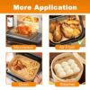 Usper Upgraded Air Fryer Disposable Paper Liners for Ninja Dual AF400UK AF300UK, 8.7Inch Airfryer Parchment Liner Accessories DZ201, Tower, Salte