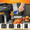 2PCS Silicone Air Fryer Liner,SHUOMAO 8inch Reusable Air Fryer Liner Pot Baking Accessories for Ninja,Tower,Tefal Air Fryer,Oven,Microwave and Mo