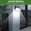 [6 Pack] 150 LED Solar Lights Outdoor iPosible Motion Sensor Security Lights Solar Powered Lights Waterproof 2000mAh Solar Wall Lights Outside fo
