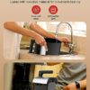 Symdral Air Fryers, 1500W Compact Fryer with 8 Presets, Max 200℃ Setting 5L Digital Oven Rapid Circulation, Display,Viewing Window,Nonstick & Dis