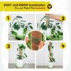 YAUNGEL Moss Pole, 2 Pcs 41CM/16 Inches Coir Totem Pole Moss Stick with 20M Twist Ties, Plant Support Totem Pole Plant Climbing Coco Coir Poles t