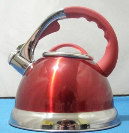 3.5 LITRE STAINLESS STEEL WHISTLING KETTLE RED