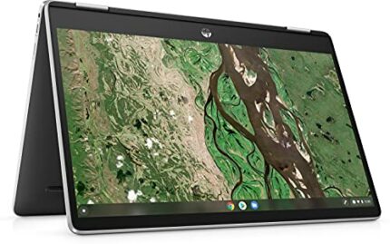 HP Chromebook x360 14 inch Laptop PC 14b-cb0002na, Intel Pentium Silver, 4 GB RAM, 64 GB eMMC, Wi-Fi 6 (802.11ax), Full HD, Chrome OS - Silver