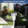 12 Pack Solar Stake Lights Outdoor Garden LED Light, Cool White Light, Garden Solar Stakes Light, with Solar Panel, Waterproof Outdoor Pathway Li