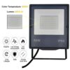 51buyoutgo LED Flood Lights Outdoor, IP66 Outdoor Flood Lights Mains Powered, 50W LED Floodlight, 6500K Garden Outdoor Floodlight, 5000LM Garden