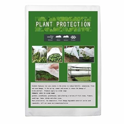 2 * 10m Garden Plant Fleece Frost Protection Covers, Horticultural Fleece Cover for Outdoor and Indoor Plant Frost Protection Fleece Anti-Frost a
