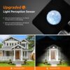 100W Security Lights Outdoor Motion Sensor, 10000LM PIR LED Floodlights 6500K Cold White IP66 Waterproof Outside Lights with Sensor Black Shell,