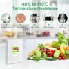 Vacuum Food Sealer Bags 15 x 20 cm, Gokilife Vacuum Sealer Bags for Food Saver, Heavy Duty, BPA Free, Seal a Meal, Embossed Pre-Cut Bags for Food