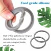 2pcs Replacement Rubber Gasket Seal Ring,Replacement Seal Rings for Nutribullet Rubber Ring Seal Rings Gaskets,Ancable Seal Rings Gaskets with Li