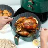 Vicloon Air Fryer Silicone Pot, 8.27 inch Air Fryer Liners, Supersoft Round Air Fryer Replacement Basket, Reusable Heat Resistant Non-Stick Baske