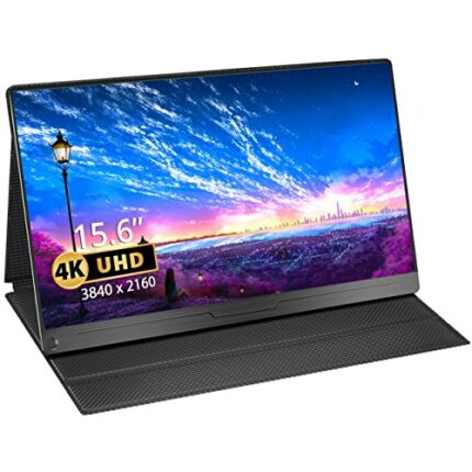 Portable Monitor 4K EVICIV 15.6 Inch Portable Monitor 3840 x 2160 UHD, 100%sRGB IPS Screen USB C Monitor with Type-C/Standard HDMI/VESA, Gaming S