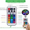 wucgea Mini Pumpkin Lights - Battery Operated Jack O Lantern Lights/Color Changing Small RGB Led Lights for Inside Pumpkin with Remote/Mini Candl