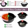 2pcs Slow Cooker Liners Silicone Crock Pot Liner Reusable Cooking Bags Liners Leakproof Slow Cooker Divider Liner Dishwasher Safe Slow Cooker Acc