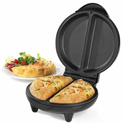 Salter EK2716 Dual Omelette Maker – Double Egg Cooker with Non-Stick Plates, Deep Fill Electric Multicooker, 2-3 Minute Preheat, Ideal for Breakf