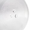 27.5 cm Microwave Glass Plate, Microwave Glass Turntable Plate Replacement with Heat Resistant Glove for Large Microwaves
