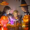 wucgea Mini Pumpkin Lights - Battery Operated Jack O Lantern Lights/Color Changing Small RGB Led Lights for Inside Pumpkin with Remote/Mini Candl