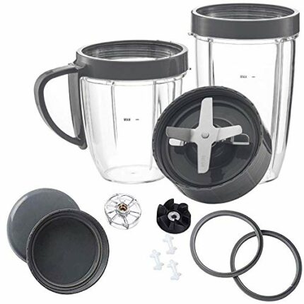 Accessories for Compatible with Nutribullet Blade wilth lids,Gears Set, Cup with Gasket Set Replacement Parts for Compatible with NutriBullet 900