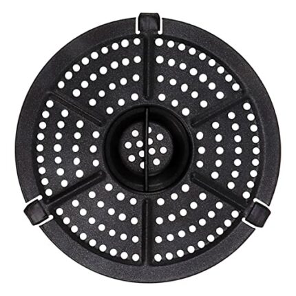 TOPINCN Air Fryer Replacement Grill Pan, 6.1 Inch Universal Nonstick Coating Crisper Plate Air Fryer Rack Air Fryer Replacement Parts, Air Fryer