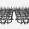 12Pcs Cat Scat Mat with Spikes, Cat Animal Spikes Repellent Prickle Strip Dig Stoppers with 4 Nails for Indoor Outdoor Garden Furniture Protector